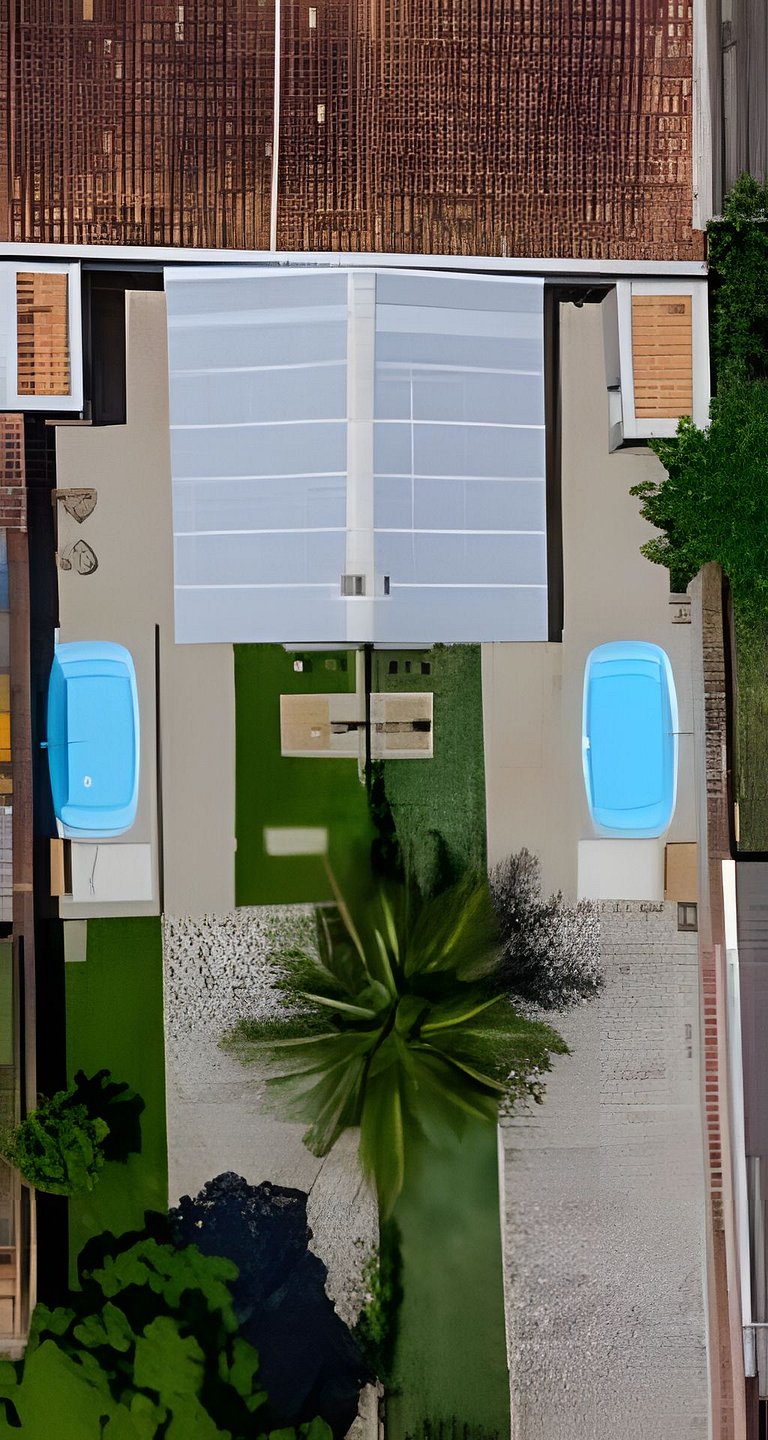 Casa com piscina, 4 minutos do mar