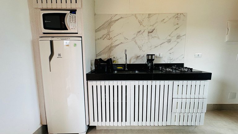 Loft para 5 pessoas na rua da praia, pet friendly!
