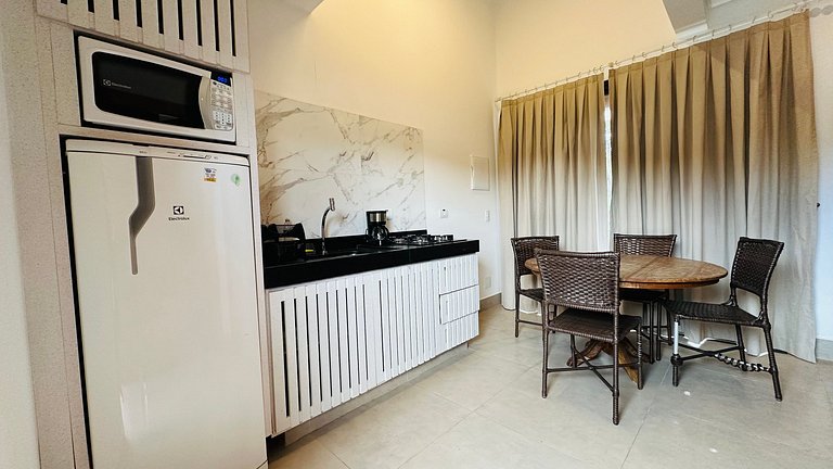 Loft para 5 pessoas na rua da praia, pet friendly!