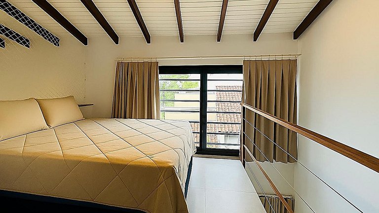 Loft para 5 pessoas na rua da praia, pet friendly!