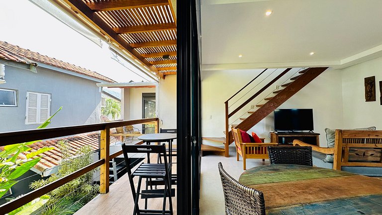 Loft 6, na rua da praia - 4 pessoas, Juquehy