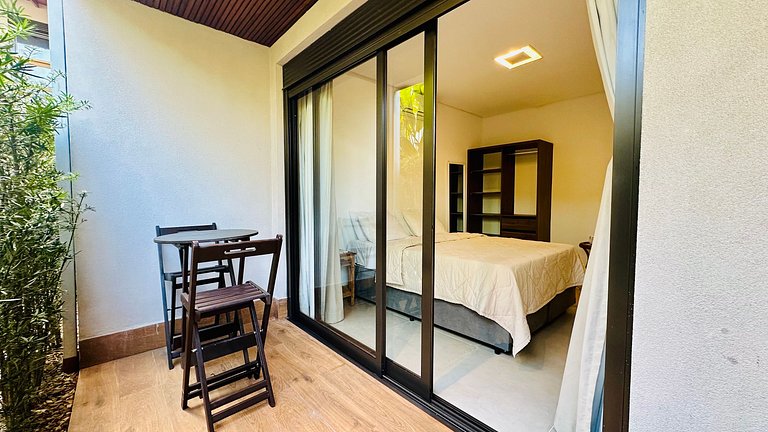 Loft para 3 pessoas na rua da praia, pet friendly!