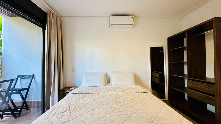 Loft para 3 pessoas na rua da praia, pet friendly!