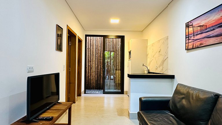 Loft 03, na rua da praia, pet friendly!