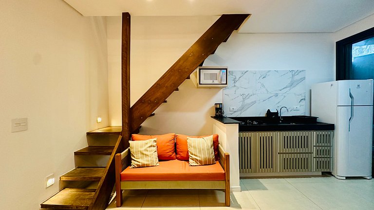 Loft 7, na rua da praia - 4 pessoas, Juquehy