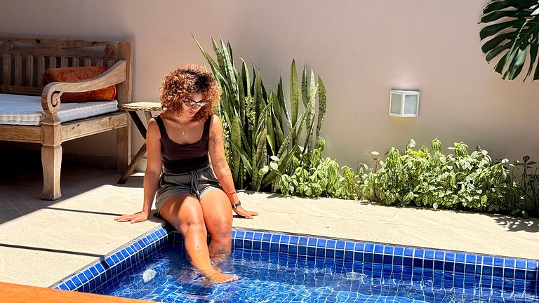 Casa com jacuzzi a 100m do mar, Juquehy.