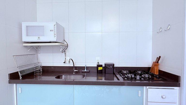 Flat charmoso a 400m do mar!