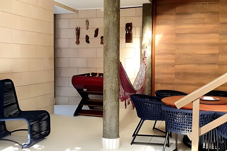 Casa Bertioga+20hosp 7suites ar cond 400m da praia