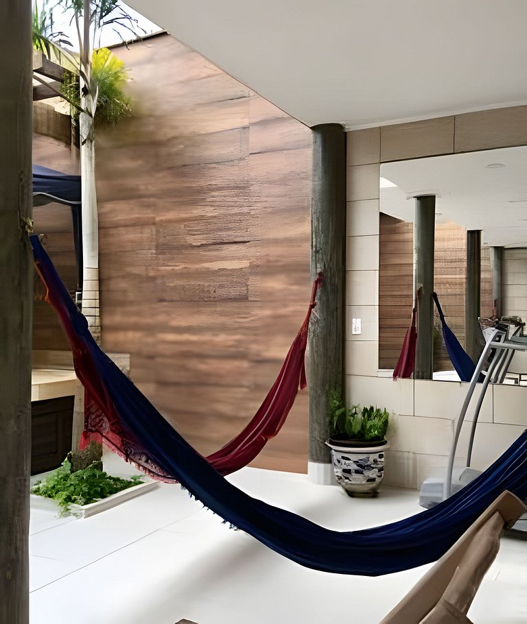 Casa Bertioga+20hosp 7suites ar cond 400m da praia