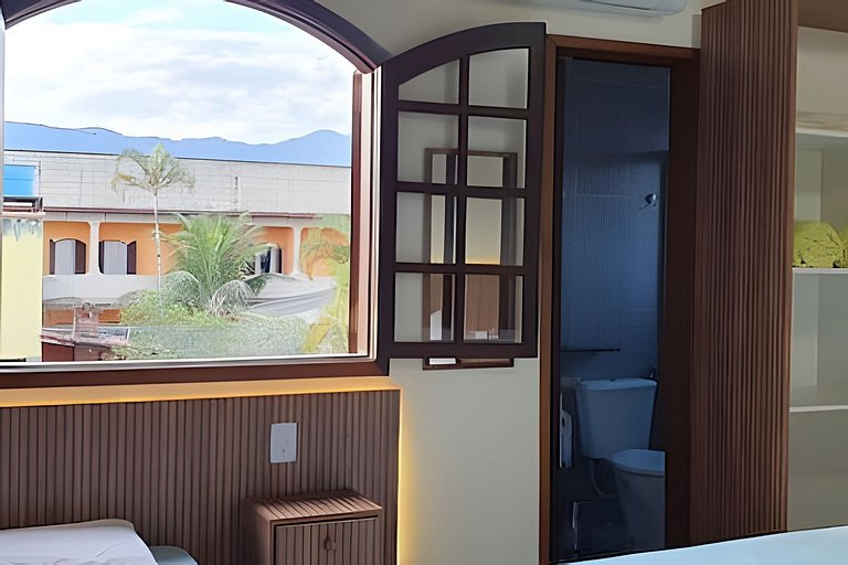 Casa Bertioga+20hosp 7suites ar cond 400m da praia