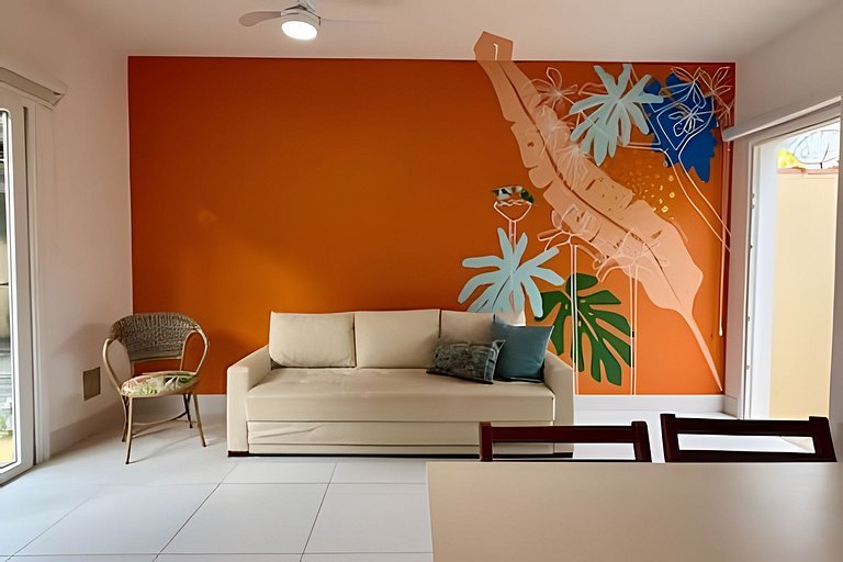 Loft a 150m do mar para até 4 pessoas em Juquehy!
