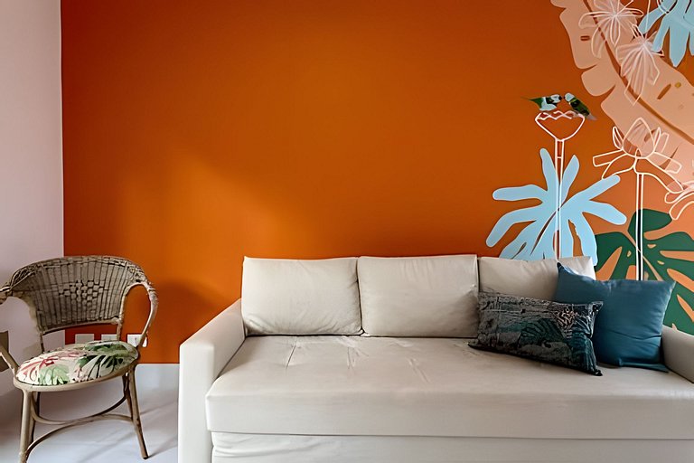 Loft a 150m do mar para até 4 pessoas em Juquehy!